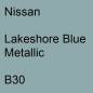 Preview: Nissan, Lakeshore Blue Metallic, B30.